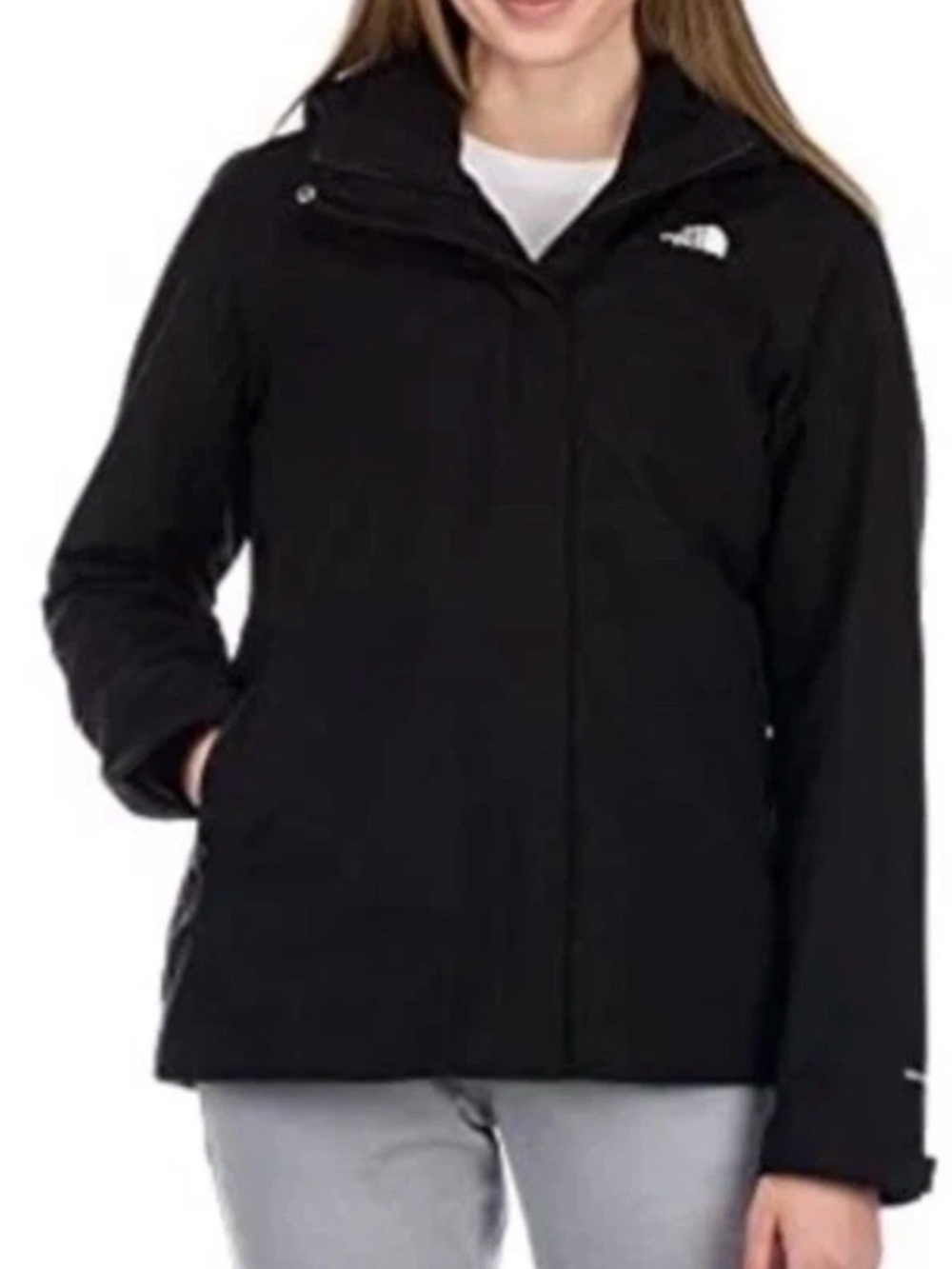 The North Face Women Toro Peak Triclimate 3 in 1 Fleece Waterproof Black Jacket